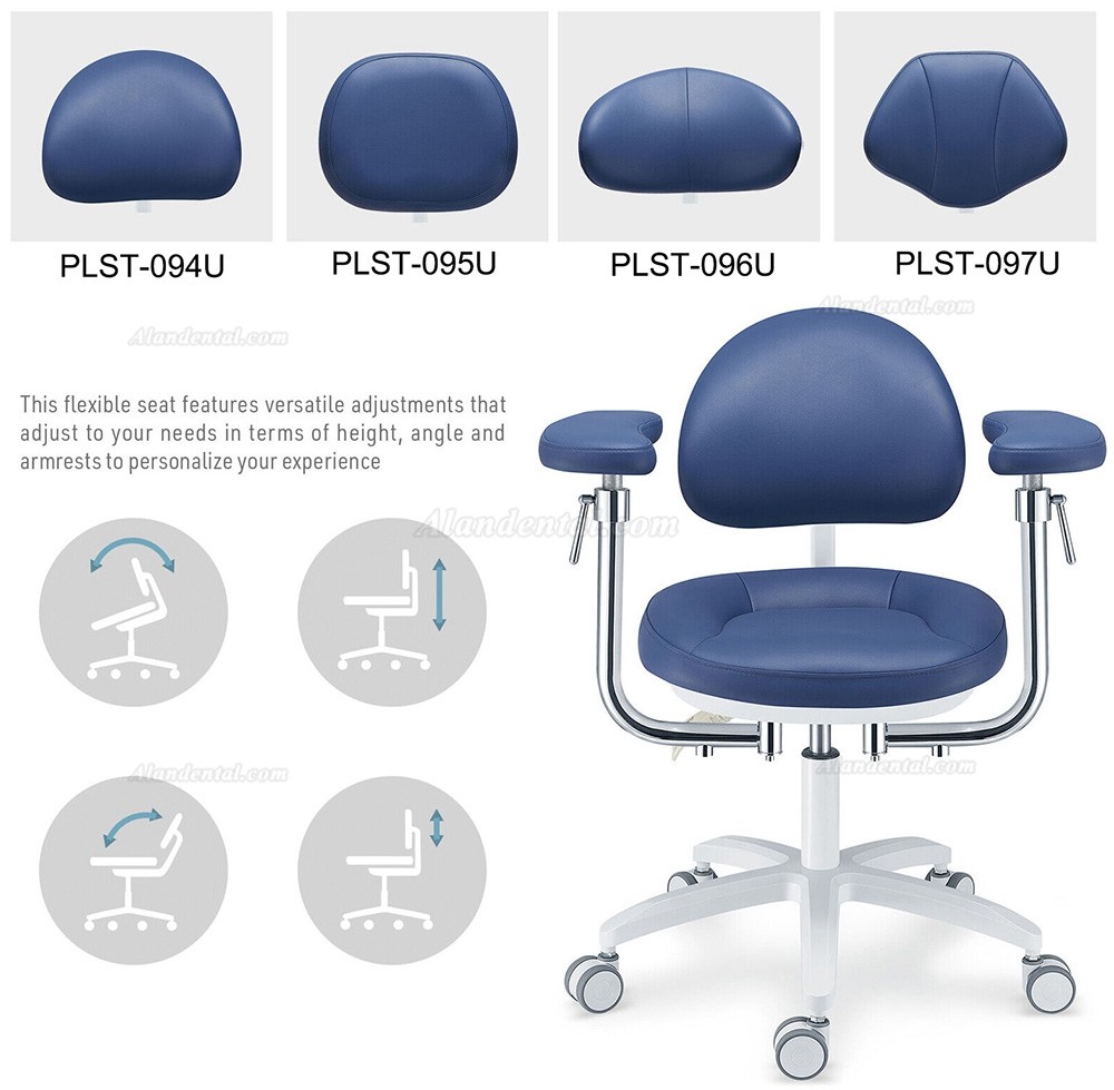 TYTC U Series PLST-094-097 Microscope Dental Operator Chair with Adjustable Swivel Armrests